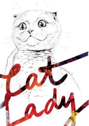 Cat Lady Matte Art Print