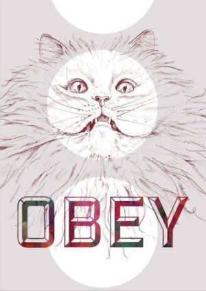 Obey Kitty Matte Art Print