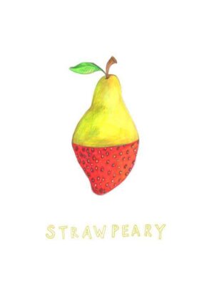Strawpeary Matte Art Print