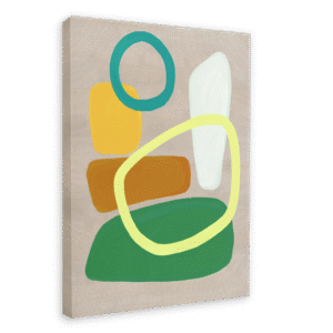 Pebble Dash Green Canvas Print