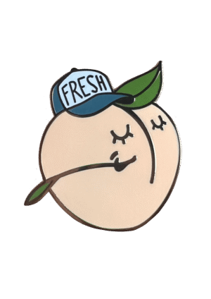 Farm Fresh Peach Pin