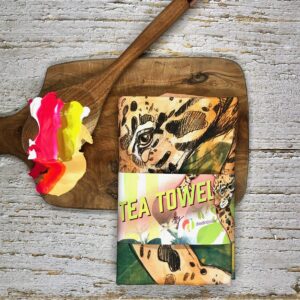 Dancing Leopard Tea Towel