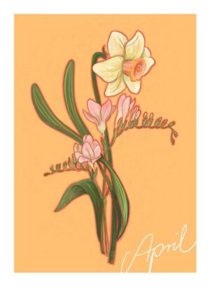 April Birthday Bloom Greeting Card