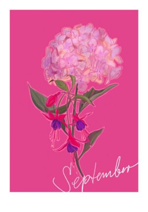 September Birthday Bloom Greeting Card