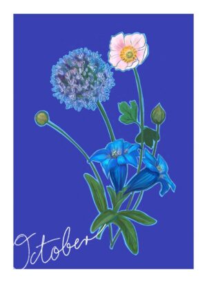 October Birthday Bloom Greeting Card