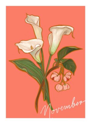 November Birthday Bloom Greeting Card