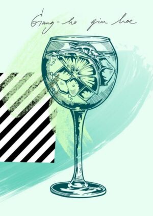 Gin Tonic Greeting Card