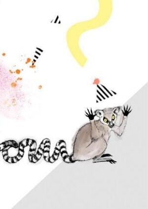 Lemur Boom Greeting Card