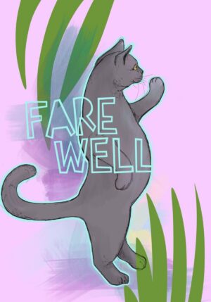 Cats On Legs - Farewell Greeting Card