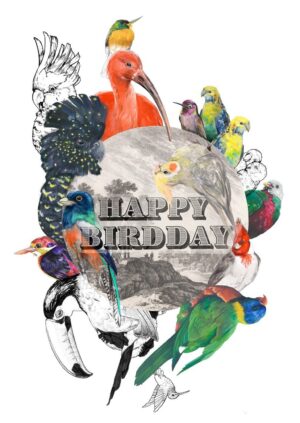 Happy Birdday Greeting Card