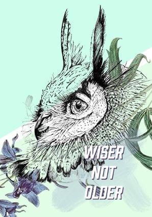 Wiser Eagle Owl Greeting Card
