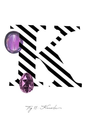 Gemstone Alphabet K Greeting Card