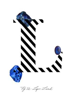 Gemstone Alphabet L Greeting Card