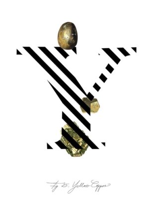 Gemstone Alphabet Y Greeting Card