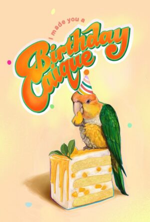 Birthday Caique Greeting Card Greeting Card