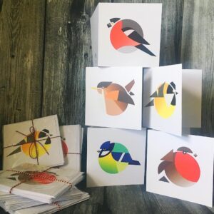 The Circle Bird Greeting Card Set