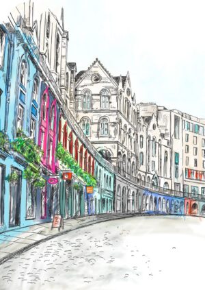 Victoria Street Edinburgh Greeting Card