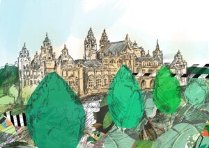 Kelvingrove Glasgow Greeting Card