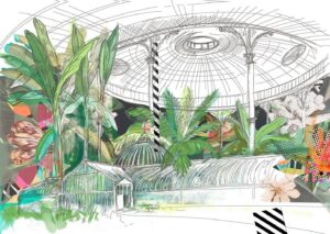 KIbble Palace Glasgow Greeting Card