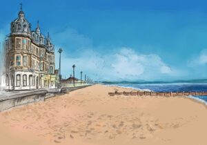 Portobello Beach Greeting Card