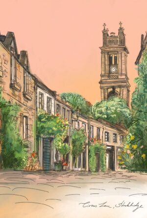Circus Lane Edinburgh Greeting Card Greeting Card