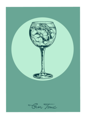 Gin Tonic 36X24 inch Canvas Print