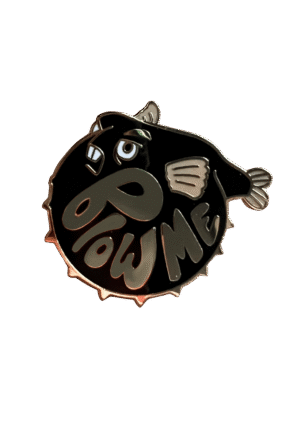 Beastly Blowfish Pin