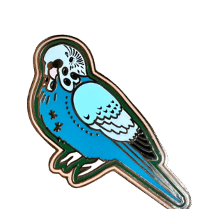 Blue Budgie Pin
