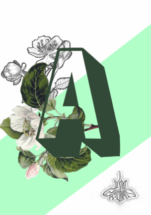 Botanical Alphabet Art Print