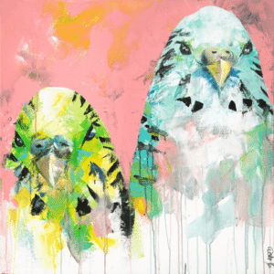 Budgies Giclée Art Print