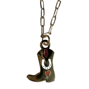 Tiny Tootin Bootin Necklace