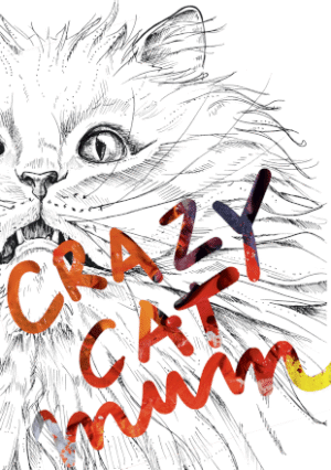 Crazy Cat Mum Greeting Card