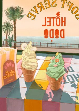 Seaside Soft Serve Giclée Art Print