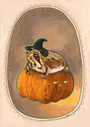 Grumpy Spiced Pumpkin Giclée Art Print