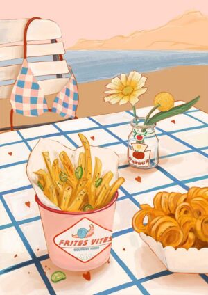 Frites Vites Giclée Art Print
