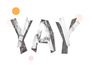 Marble Yay Greeting Card