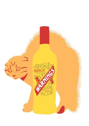 Aggrocat Warnings Matte Art Print