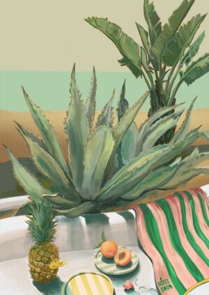 Âllo Aloe (feat. Pineapple Duckie) Giclée Art Print
