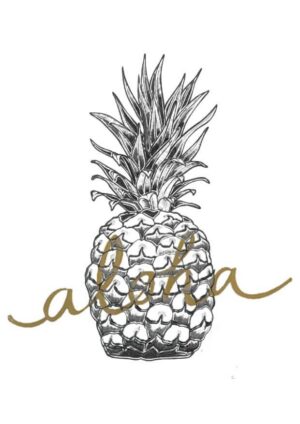 Aloha Pineapple Matte Art Print
