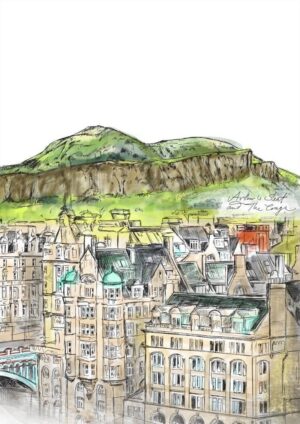 Arthurs Seat & The Crags Matte Art Print