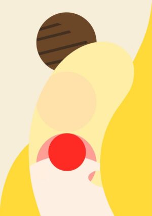 Banana Split Matte Art Print