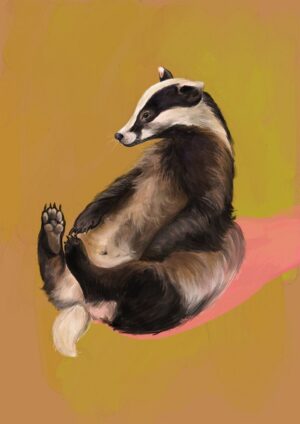 Bonnie Badger Giclée Art Print