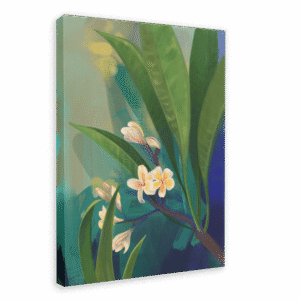 Plumeria (Frangipani) Canvas Print