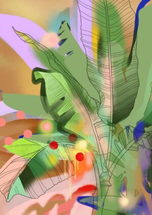 Chromatose Botanica - Banani-Banana Giclée Art Print