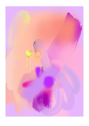 Chromatose No.01/Lilac Giclée Art Print