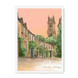 Circus Lane Edinburgh Framed Print