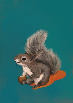 Cyril Squirrel Giclée Art Print