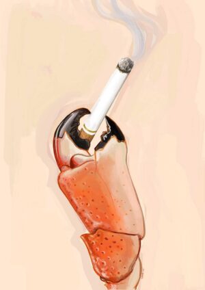 Smoked Crab Giclée Canvas Print