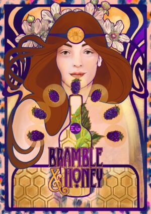 Edinburgh Gin Bramble & Honey Giclée Art Print