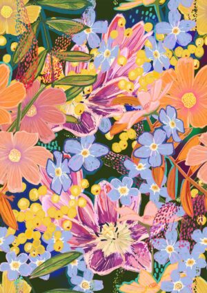 Chromatose Botanica - Boom Boom Bloom Giclée Art Print